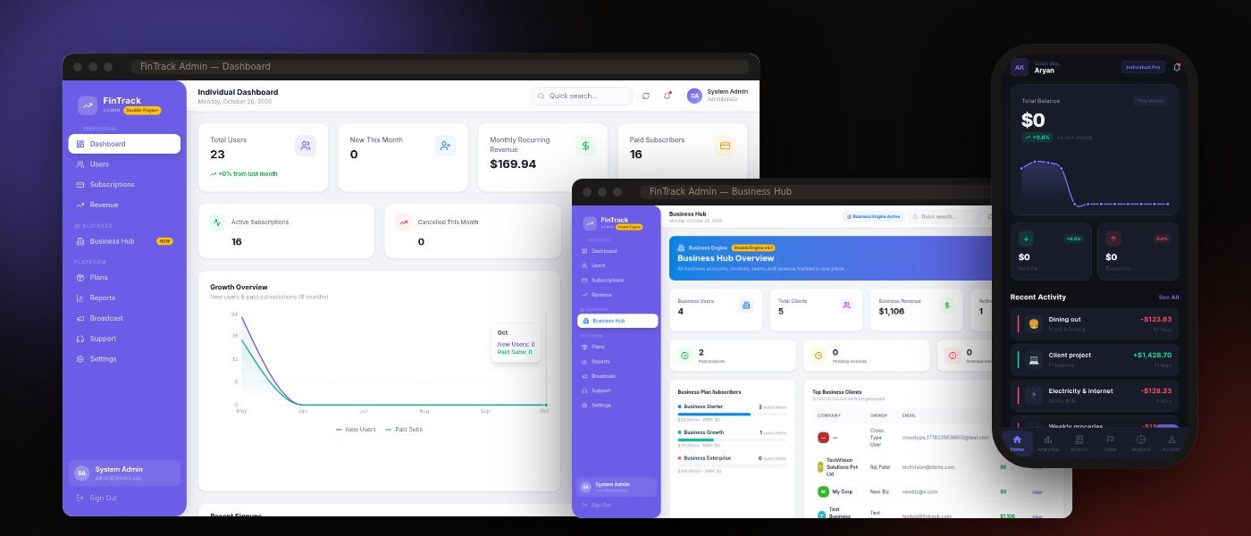 FinTrack — Personal & Business Finance App